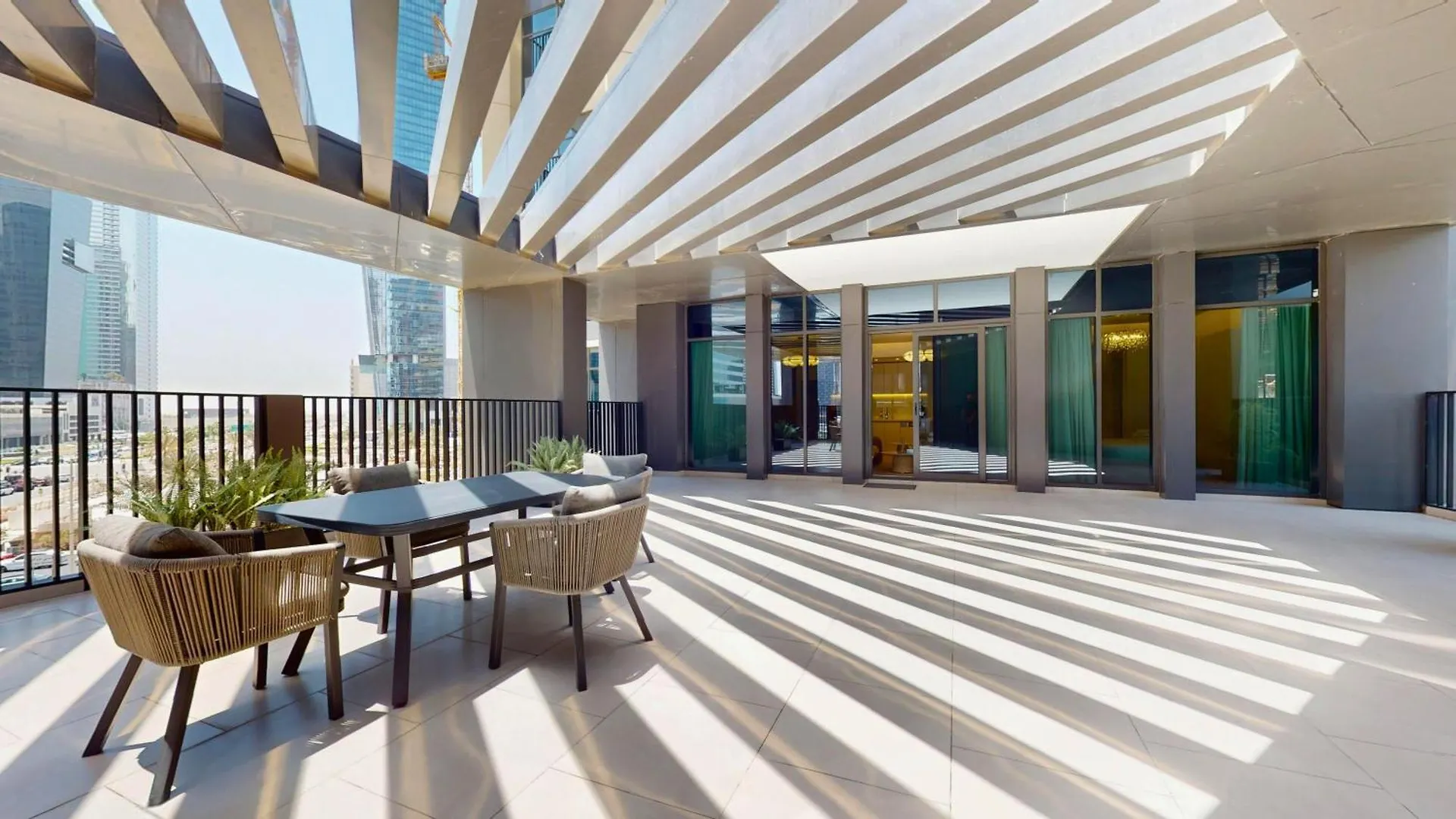 Trps - Ahad Residences, Business Bay - 1Br Luxurious Apartment - Massive Balcony With Pool View Dubai 0*,
