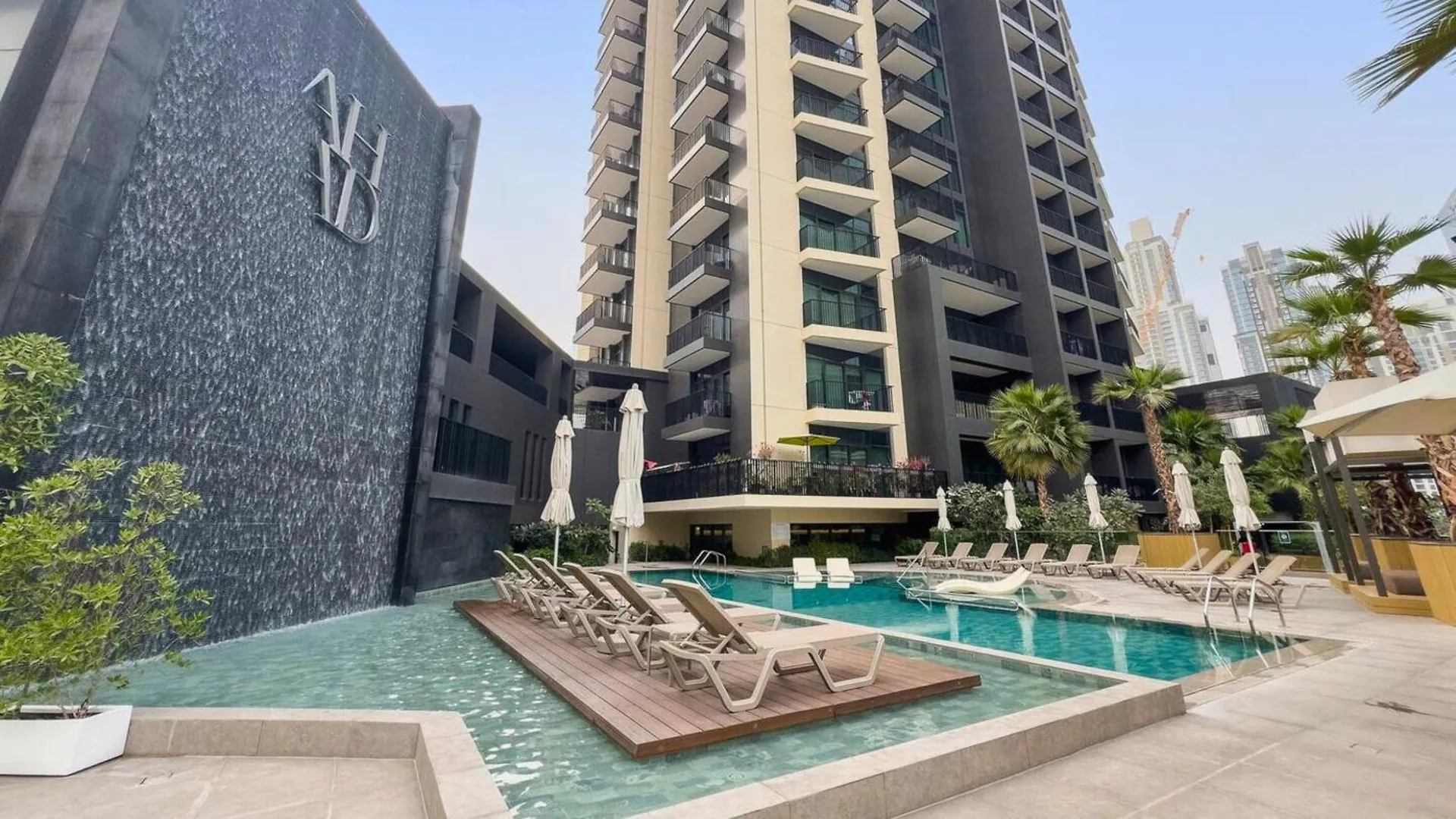 Trps - Ahad Residences, Business Bay - 1Br Luxurious Apartment - Massive Balcony With Pool View Dubai 0*,  United Arab Emirates